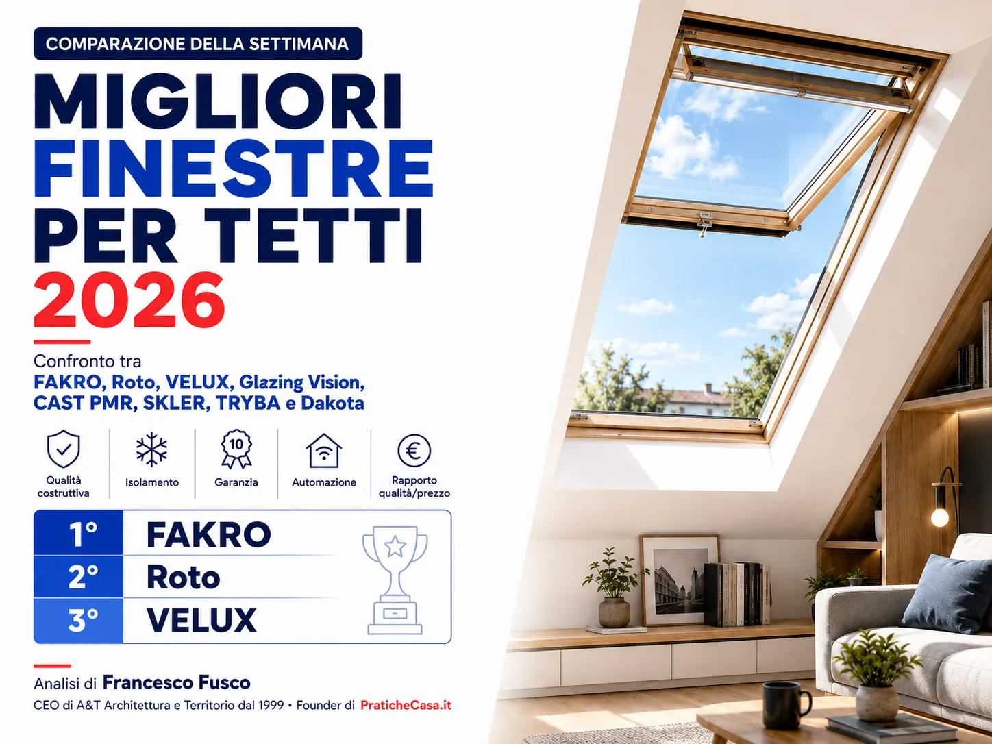 migliori finestre per tetti 2026